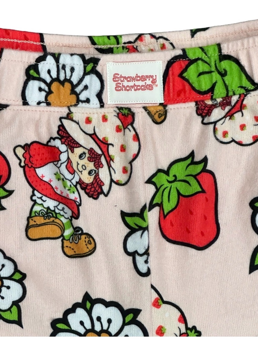 💜Strawberry Shortcake Women's Sleep Pants with Pockets,Size:Large - Picture 4 of 6